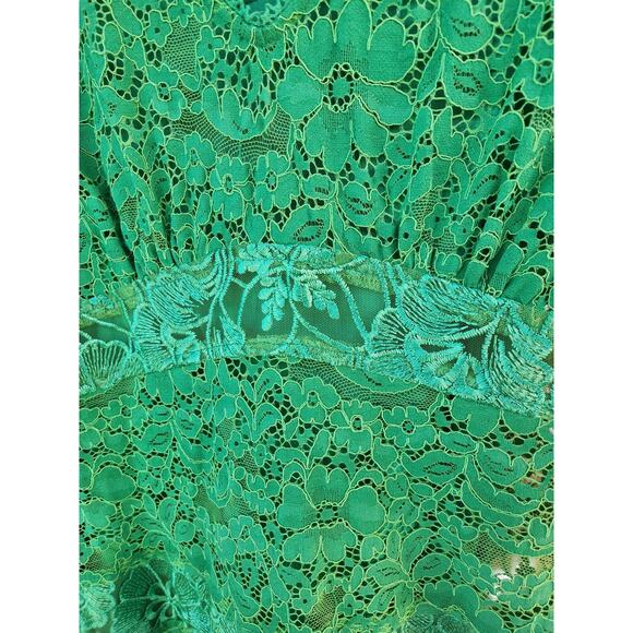 Tracy Reese x Anthropologie green lace dress 6 - Picture 2 of 9